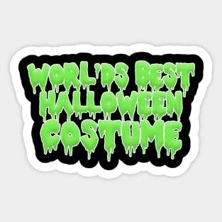 World's Best Halloween Costume Sticker